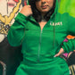 Xxtra Crop top Hoodie Set